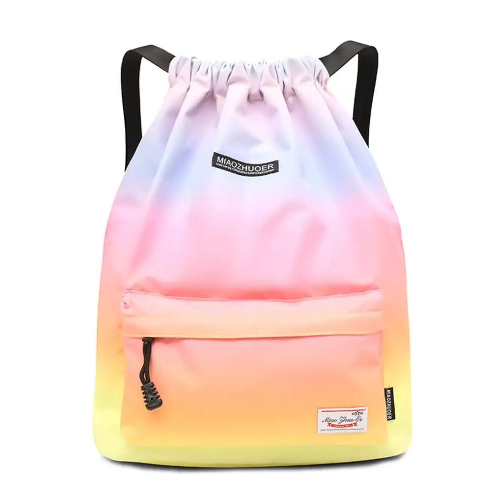 Mochila de deporte para gimnasio, bolsa deportiva impermeable con cordón perfecta para actividades en el exterior, accesorio ideal para entrenamiento, fitness y natación, para verano