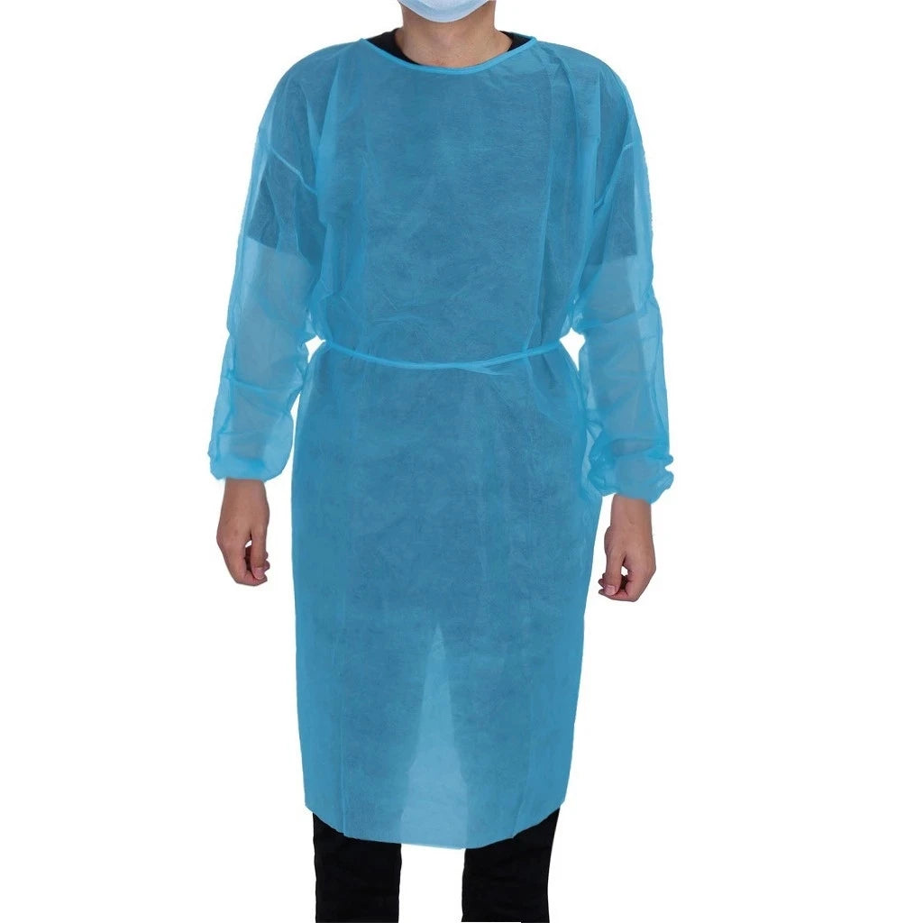 Ropa de aislamiento protectora desechable Unisex, 10 piezas, antisaliva, imperme