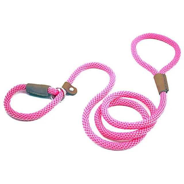 Dog Collar Anti-slip Lead Leash High Strength Braided Rope 