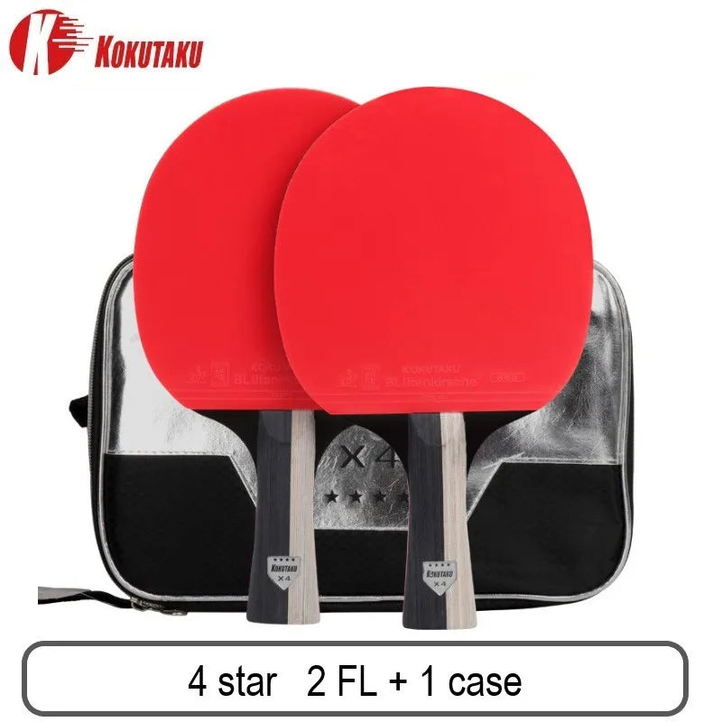 KOKUTAKU Professional ITTF 4/5/6 Star table tennis racket m table tennis racket 