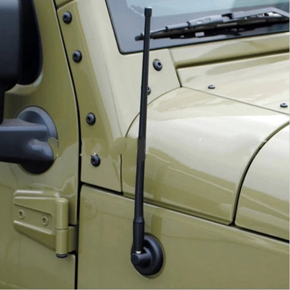 AM FM Radio reflex antenna for Jeep Wrangler, 13", JK JL 2007, 2008, 200 