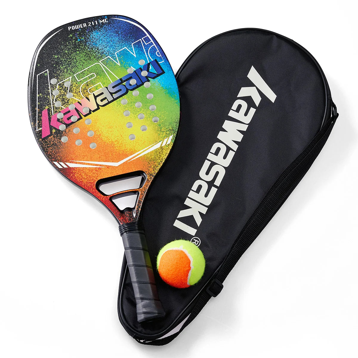 Professional Carbon Beach Tennis Racket Rough Face Tennis Racquet 