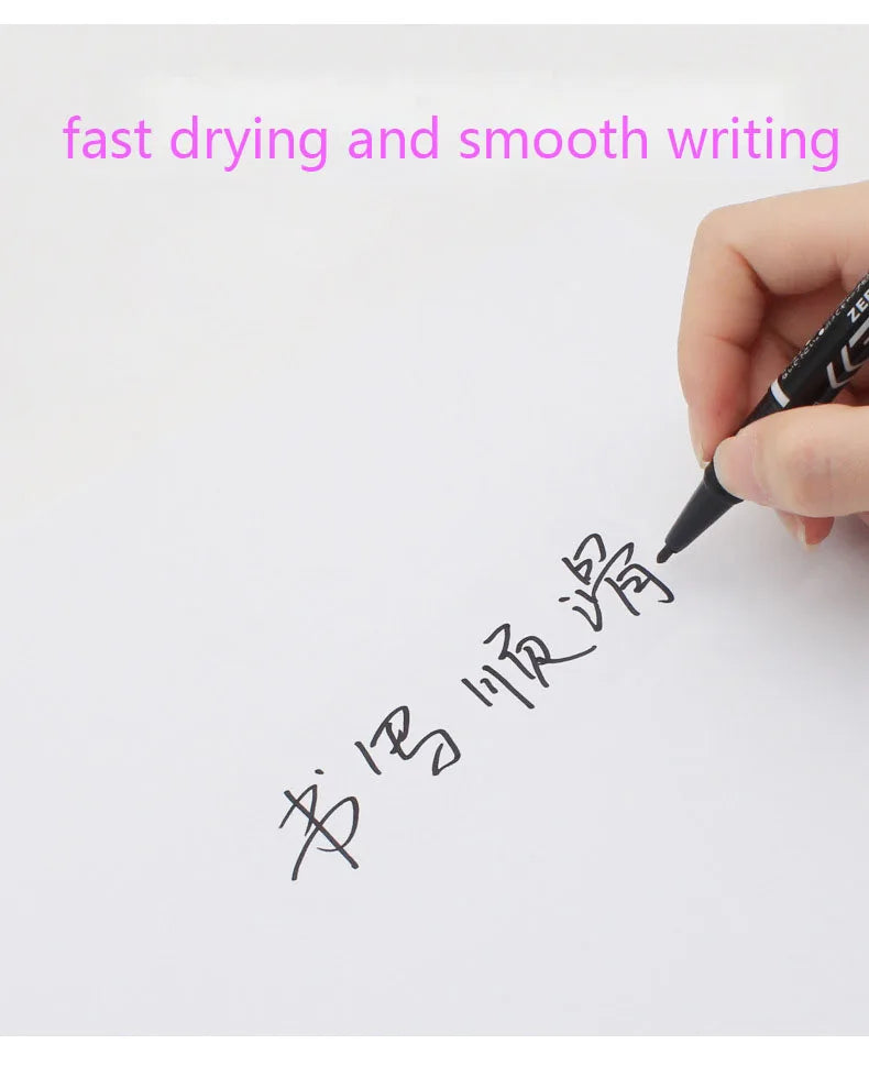 Double-sided waterproof permanent marker pens, double-sided marker pens co