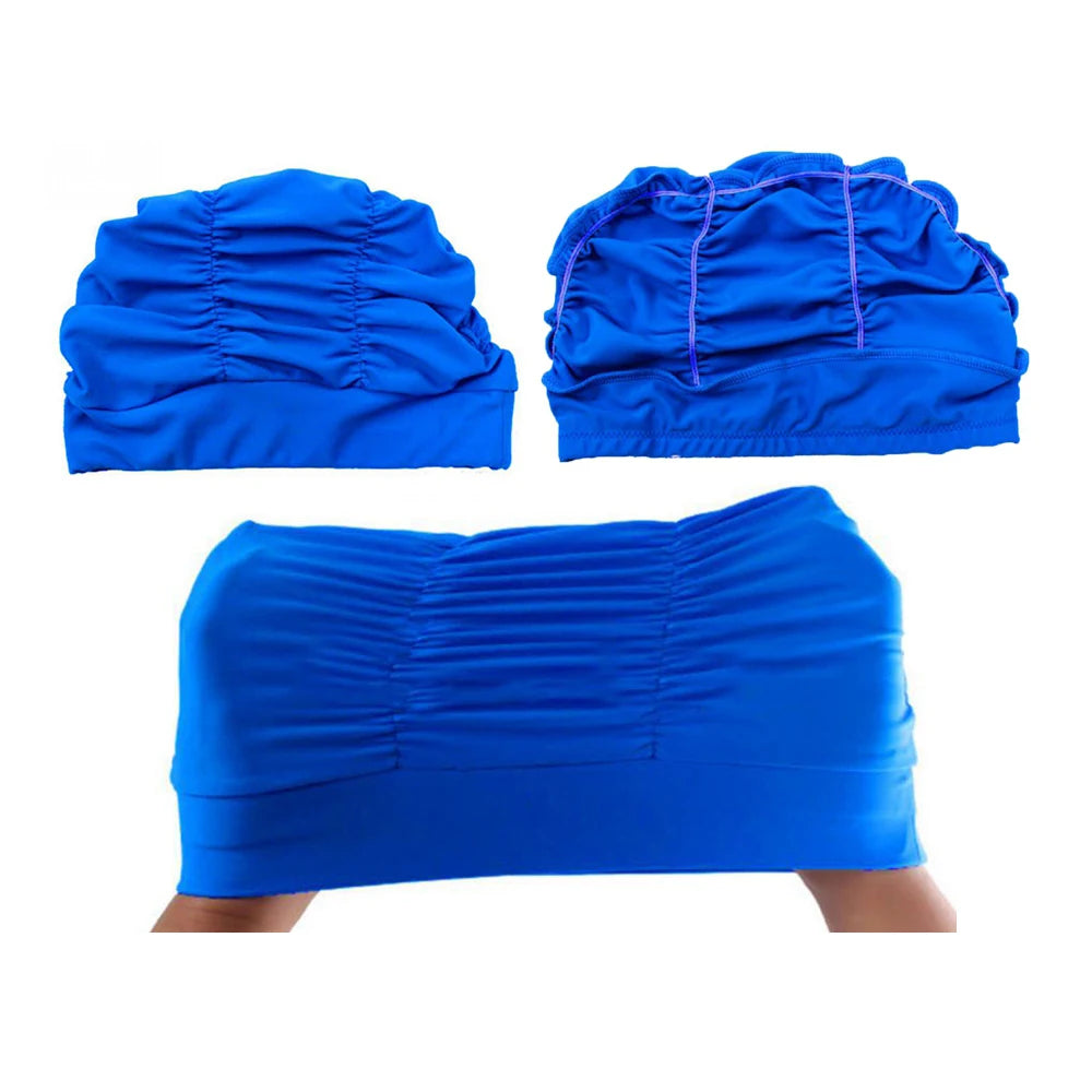 Men Women Nylon Turban Adult Diving Cap Swimming Caps 