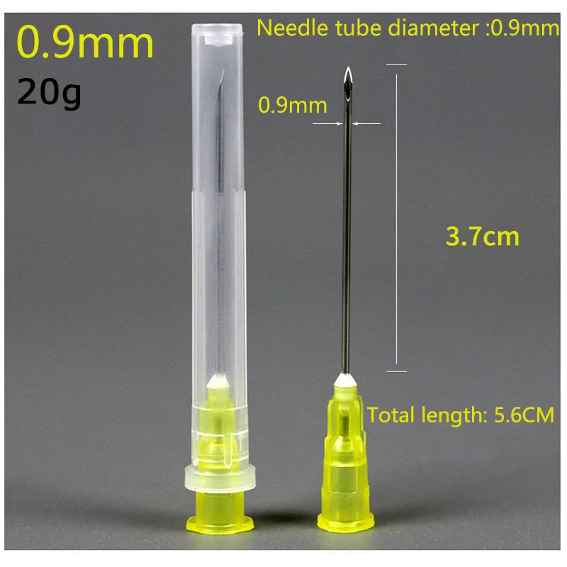 Aguja de punta de 25 piezas, jeringa transparente, herramienta de pegamento, tapa transparente