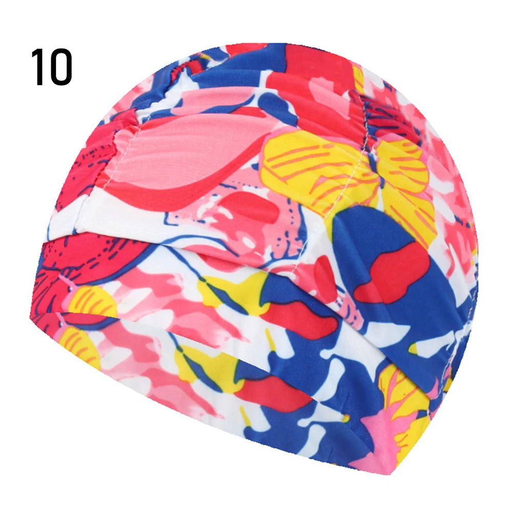 Men Women Nylon Turban Adult Diving Cap Swimming Caps 