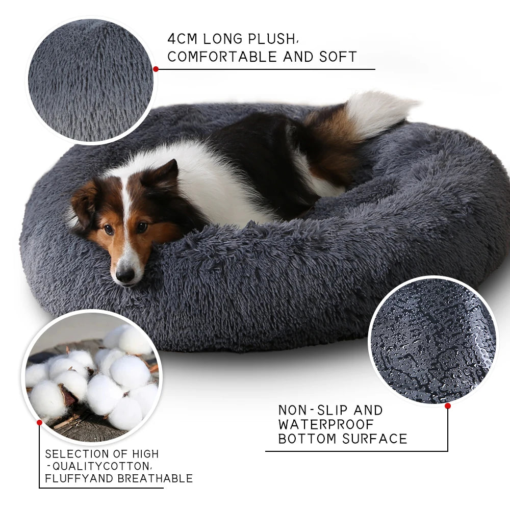 King Plush Dog Bed Sofa Removable Washable Funny Outdoor Dog Bed 