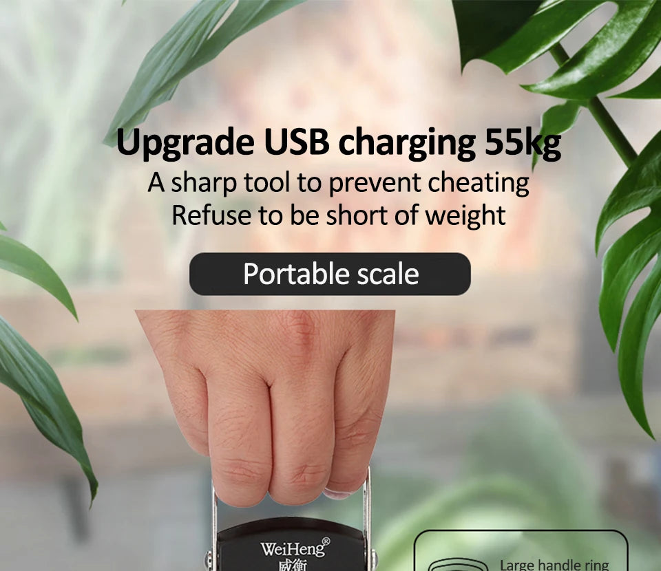 USB Charging Electronic Digital Scale Hanging Hook Weight Scale 