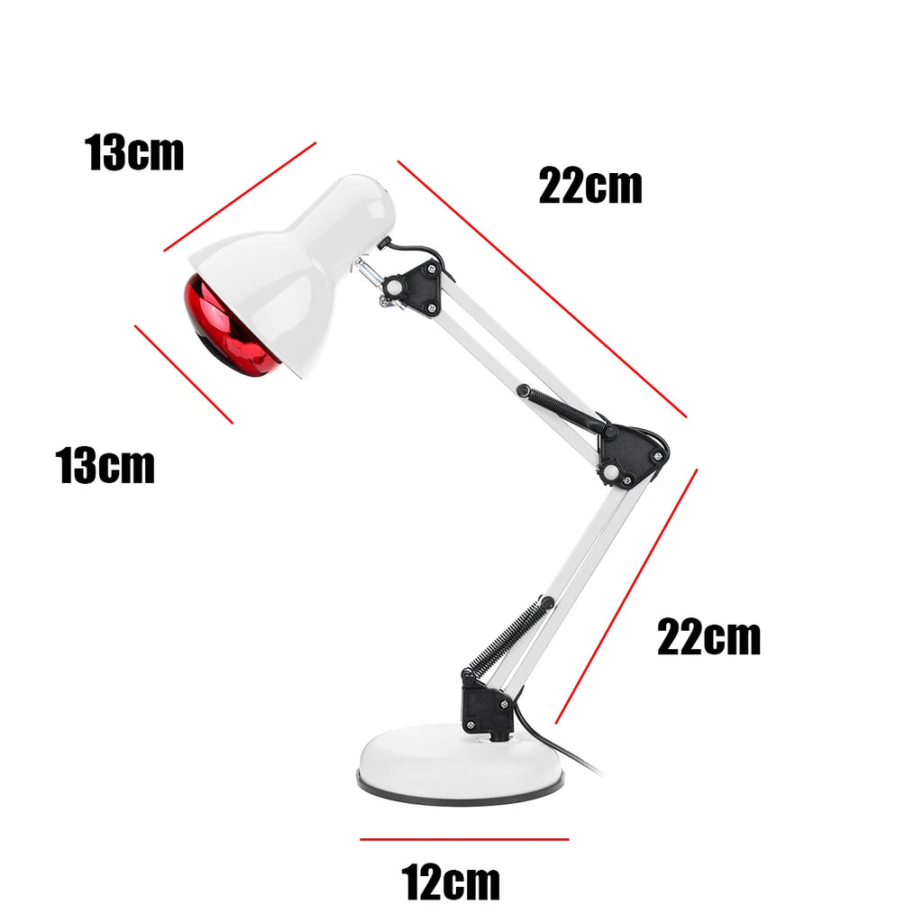 lampara infrarroja fisioterapia por calor 110-240V, 100W, para reumatismo, cuida