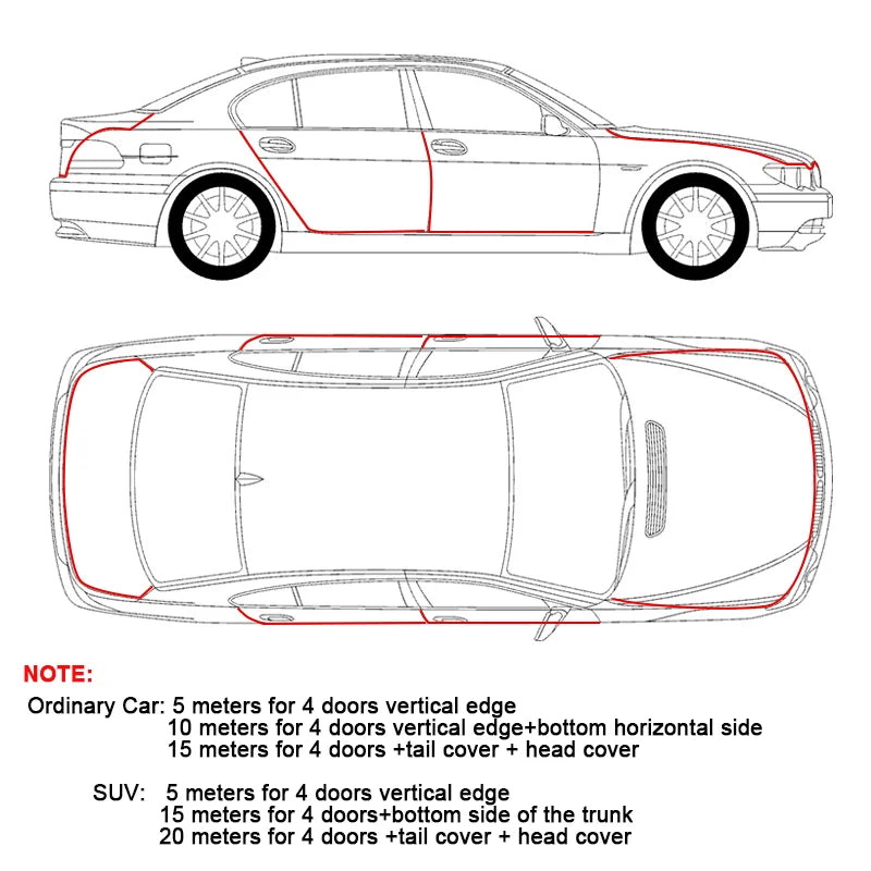 Universal Car Door Edge Protector Strips Sealing Strips P 