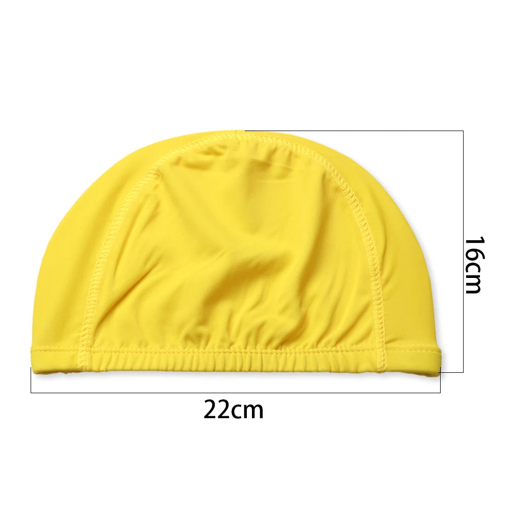 Men Women Nylon Turban Adult Diving Cap Swimming Caps 