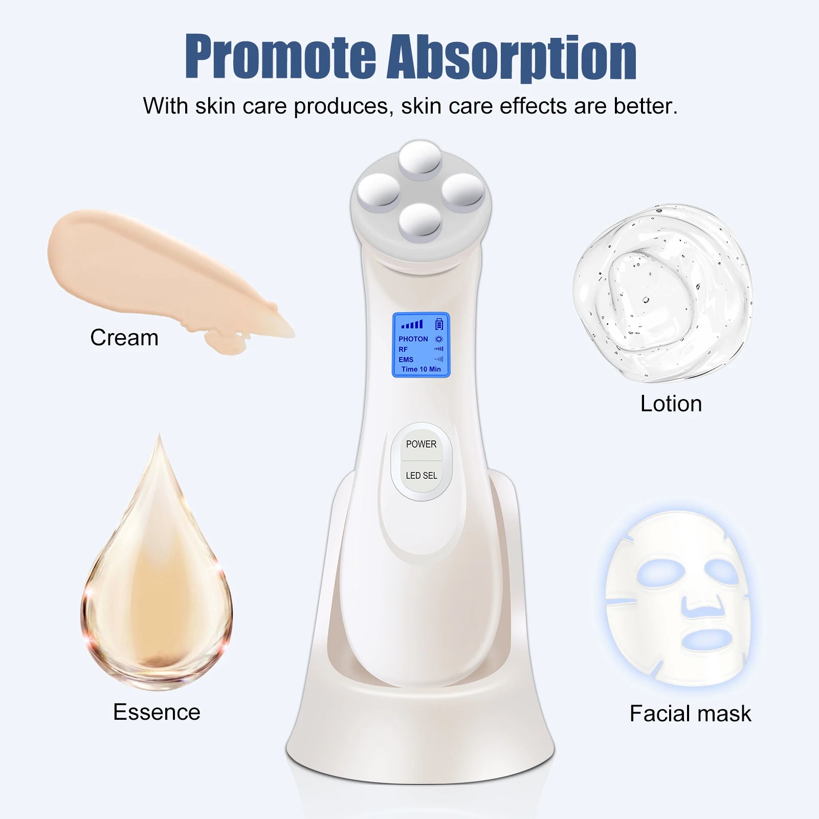 EMS mesotherapy skin care device electroporation ter