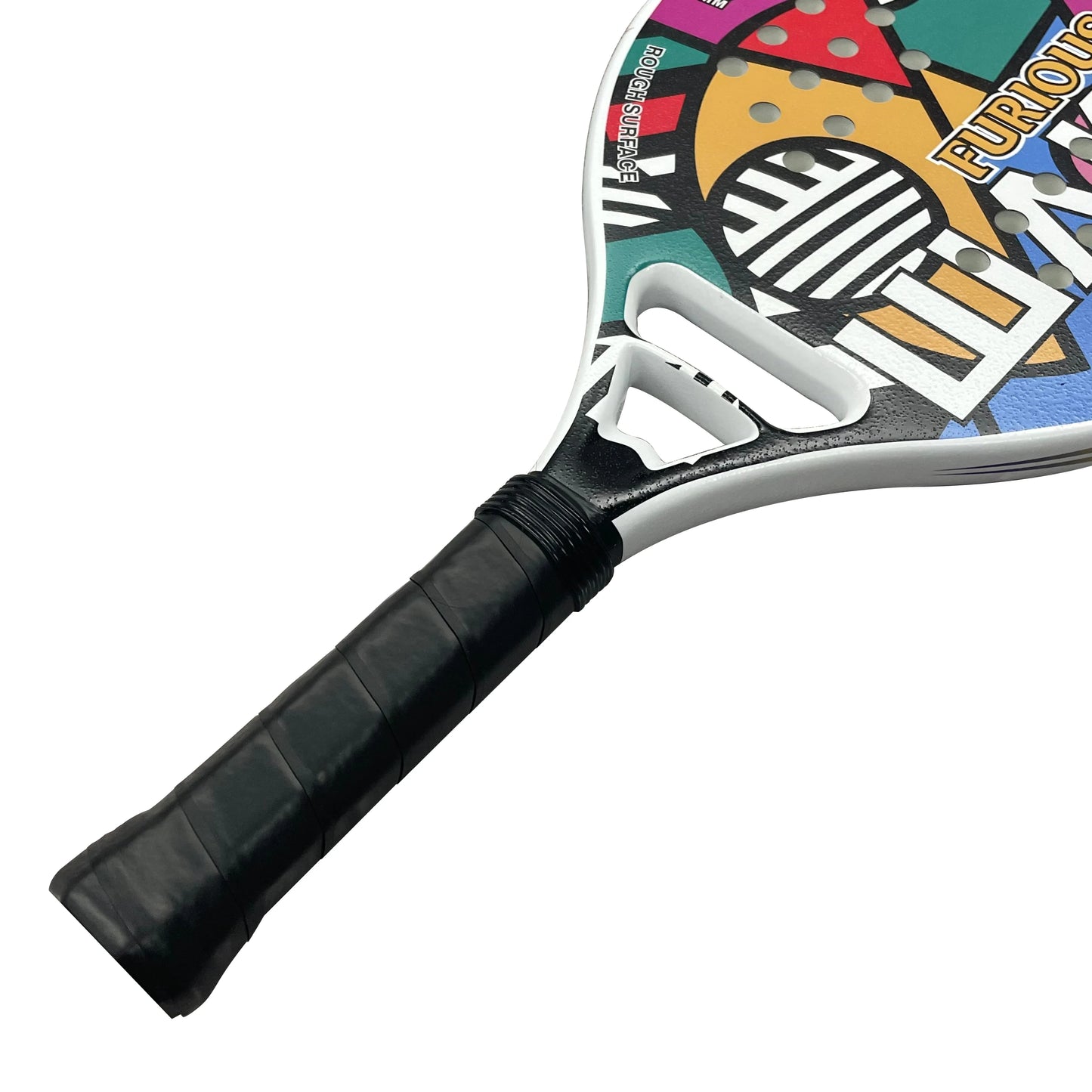 Professional Carbon Beach Tennis Racket Rough Face Tennis Racquet 