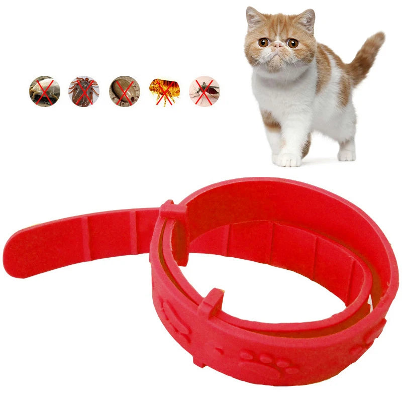 Collar antipulgas para mascotas, insecticida para mosquitos, ajustable, para ext