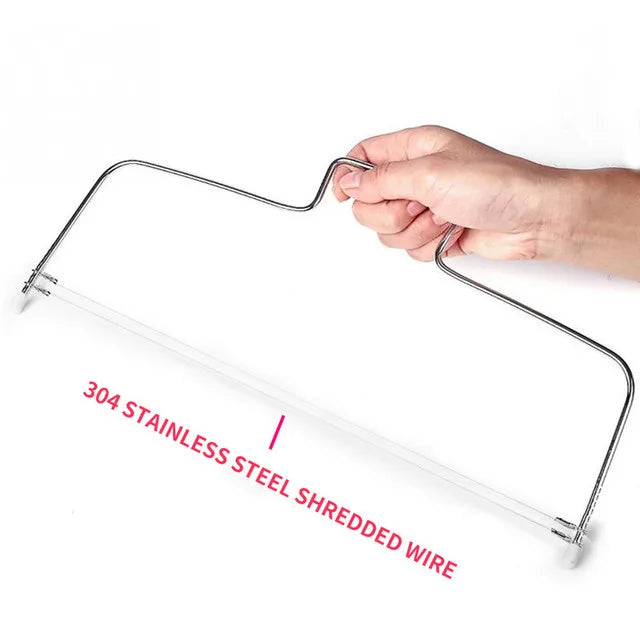 Adjustable Height Line Cake Cutting Slicer Steel Device