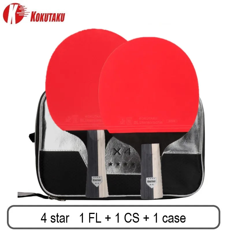 KOKUTAKU Professional ITTF 4/5/6 Star table tennis racket m table tennis racket 