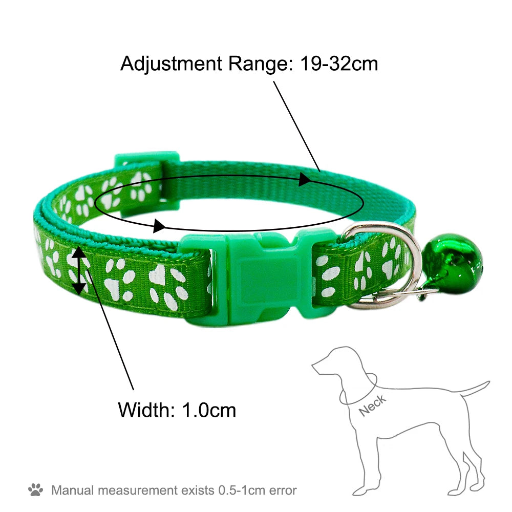 Adjustable Cat Collar with Bell Puppy Kitten Collar Wholesale 