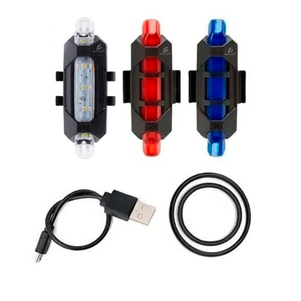 Red Led Bike Light Splashes Colors