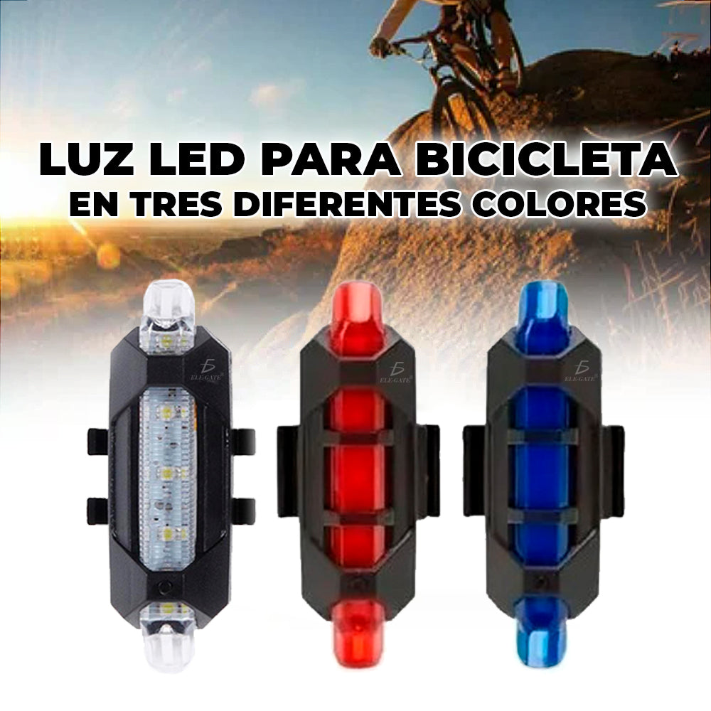 Red Led Bike Light Splashes Colors