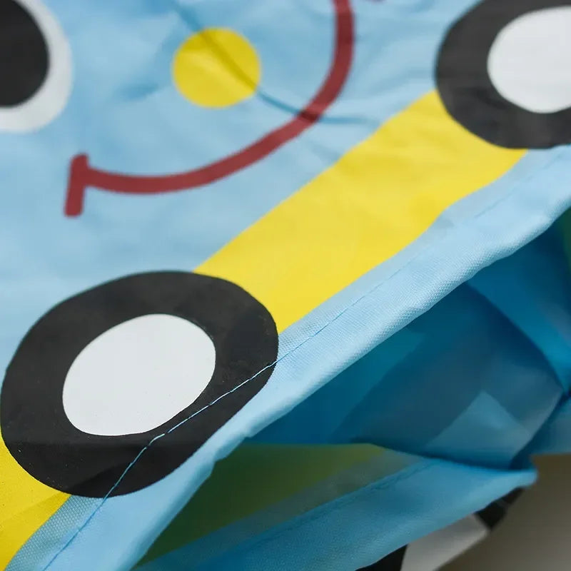 Chubasquero de dibujos animados para niños, Poncho de lluvia plegable, impermea