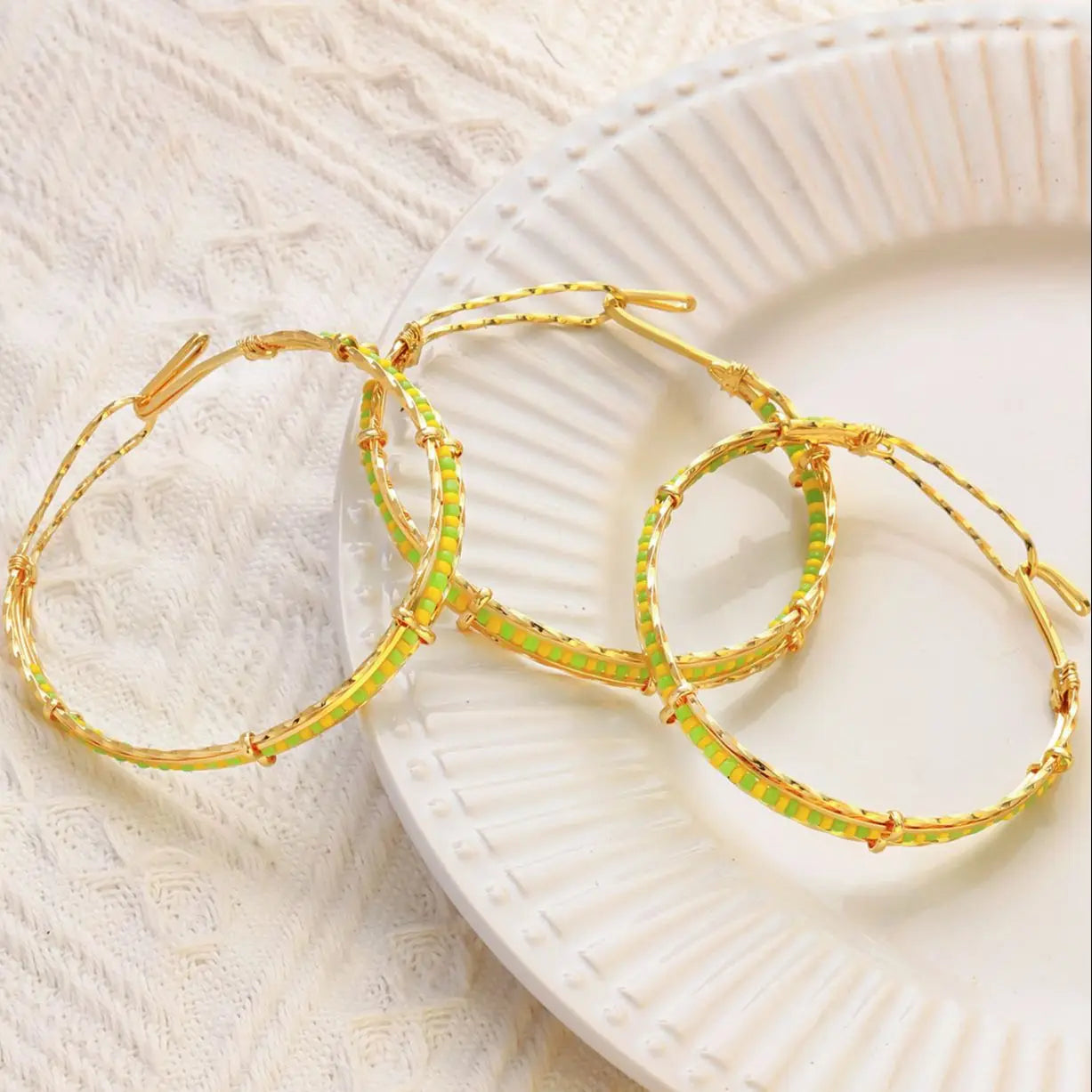 Pulsera de acero inoxidable para hombre y mujer, brazalete Unisex de Color verde