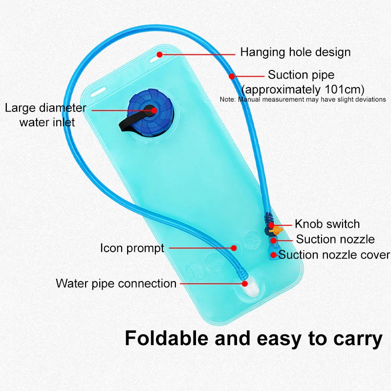 Bicycle Sports Water Bag Food Grade Portable Backpack 