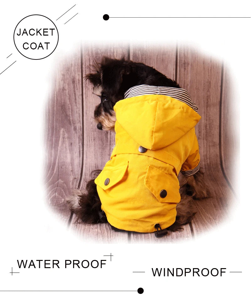 Waterproof Raincoat for Large Dogs Windproof Jacket for Large Dogs