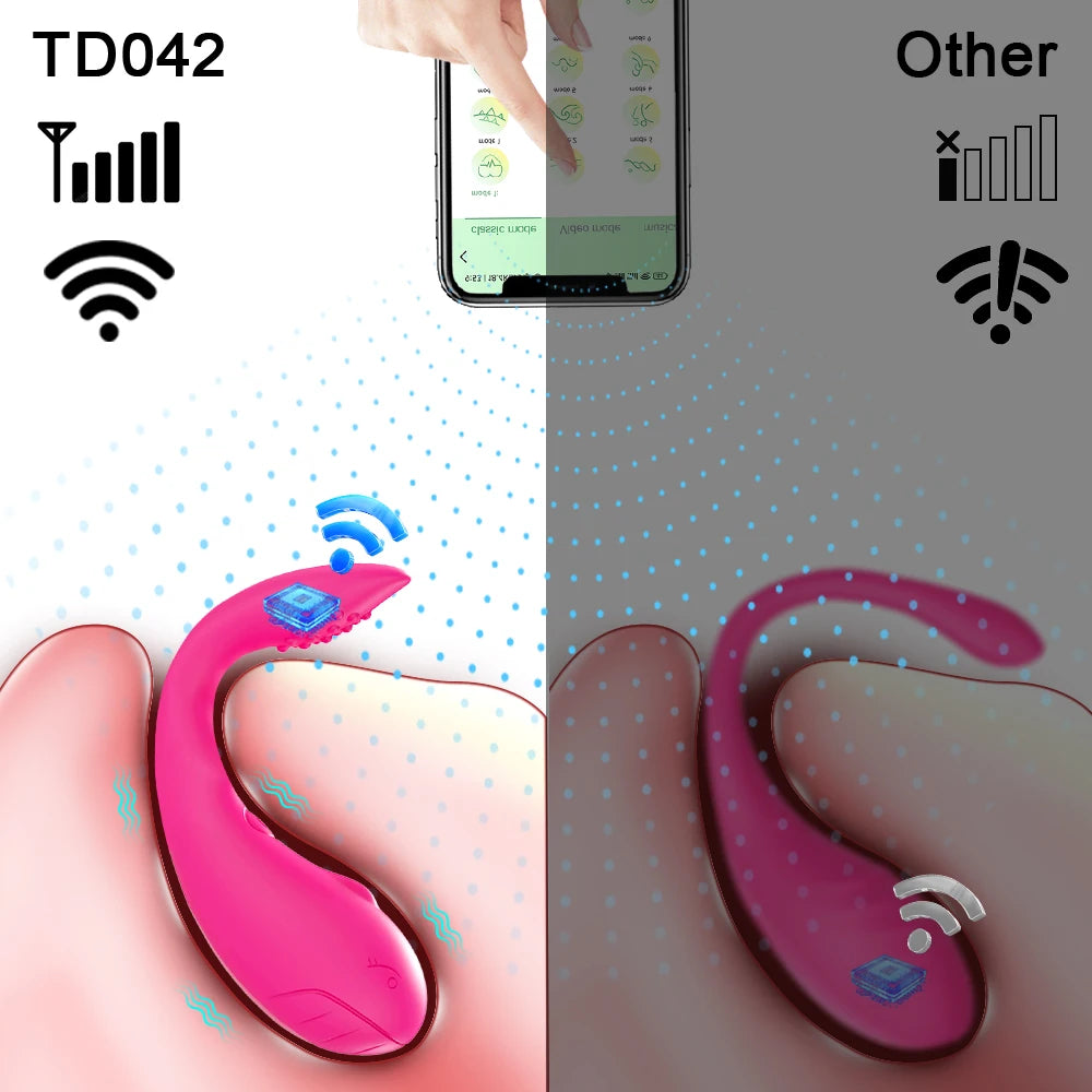 Bluetooth Control Vibrating Egg for Women Clitoris Stimulator u 