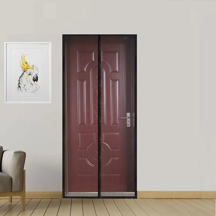 Mosquitera magnética para puerta, malla de partición antiinsectos, cierre auto