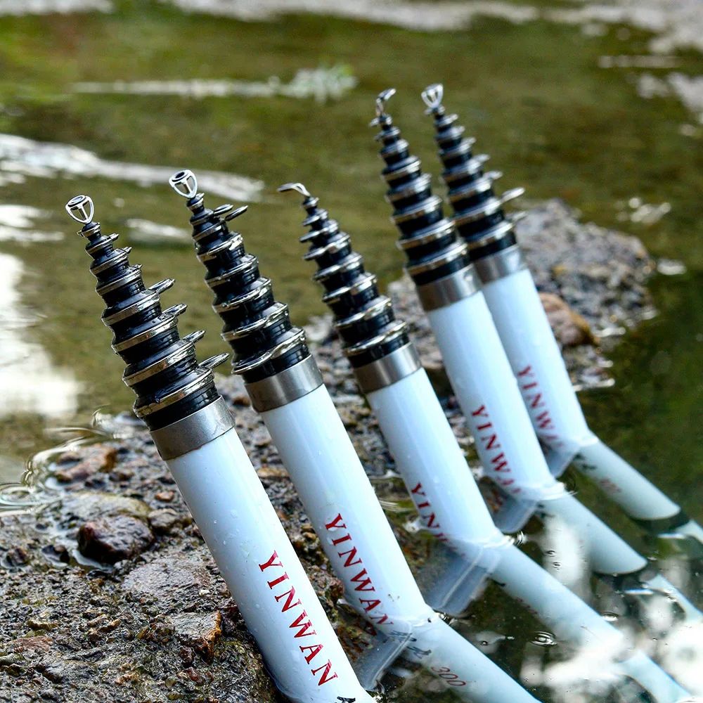 Caña de pescar giratoria de fibra de carbono JOSBY, Mini caña telescópica de 3M, 2,7 M, 2,4 M, 2,1 M, 1,8 M, 1,5 M, aparejos de pesca de alta calidad