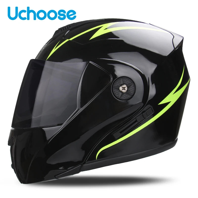 Uchoose Unisex Motorcycle Helmet Double Lens Secci? 