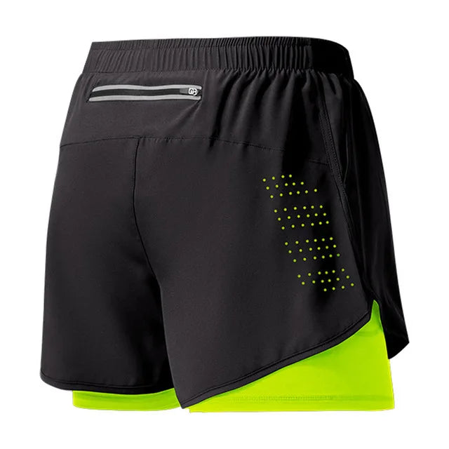 Pantalones cortos para correr para hombre, Shorts de secado rápido para Fitness