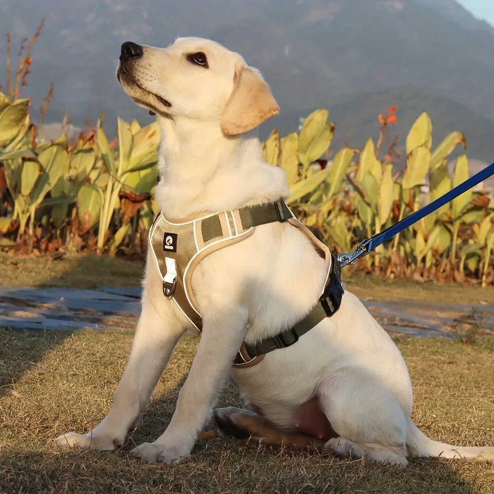 Anti-choke Dog Harness Chest with Reflective Strip Comfortable Durability 