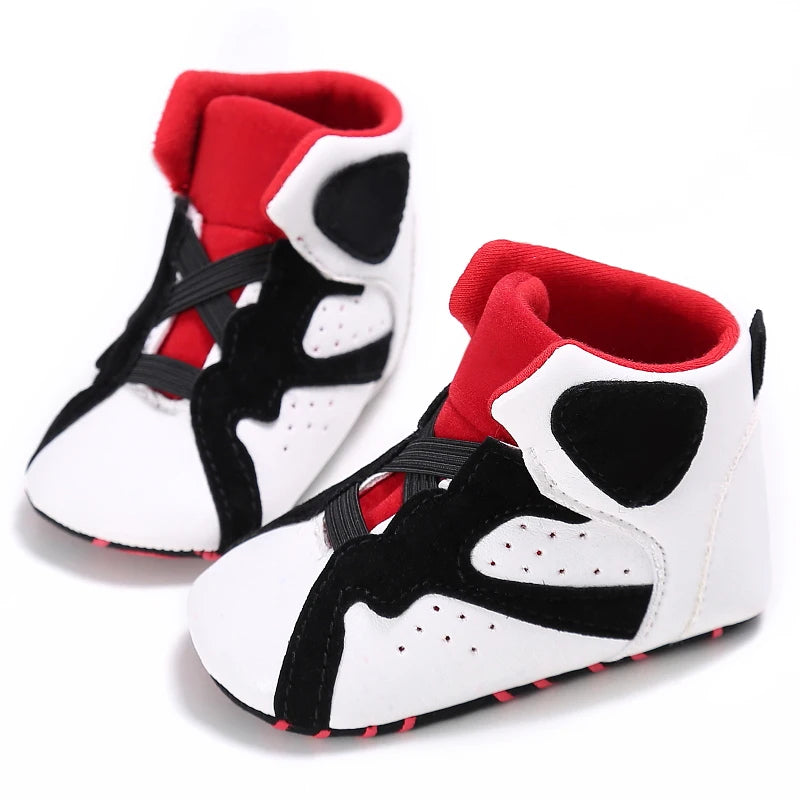 Baby High Top Basketball Sneakers Anti-Slip Casual Sports Shoes 