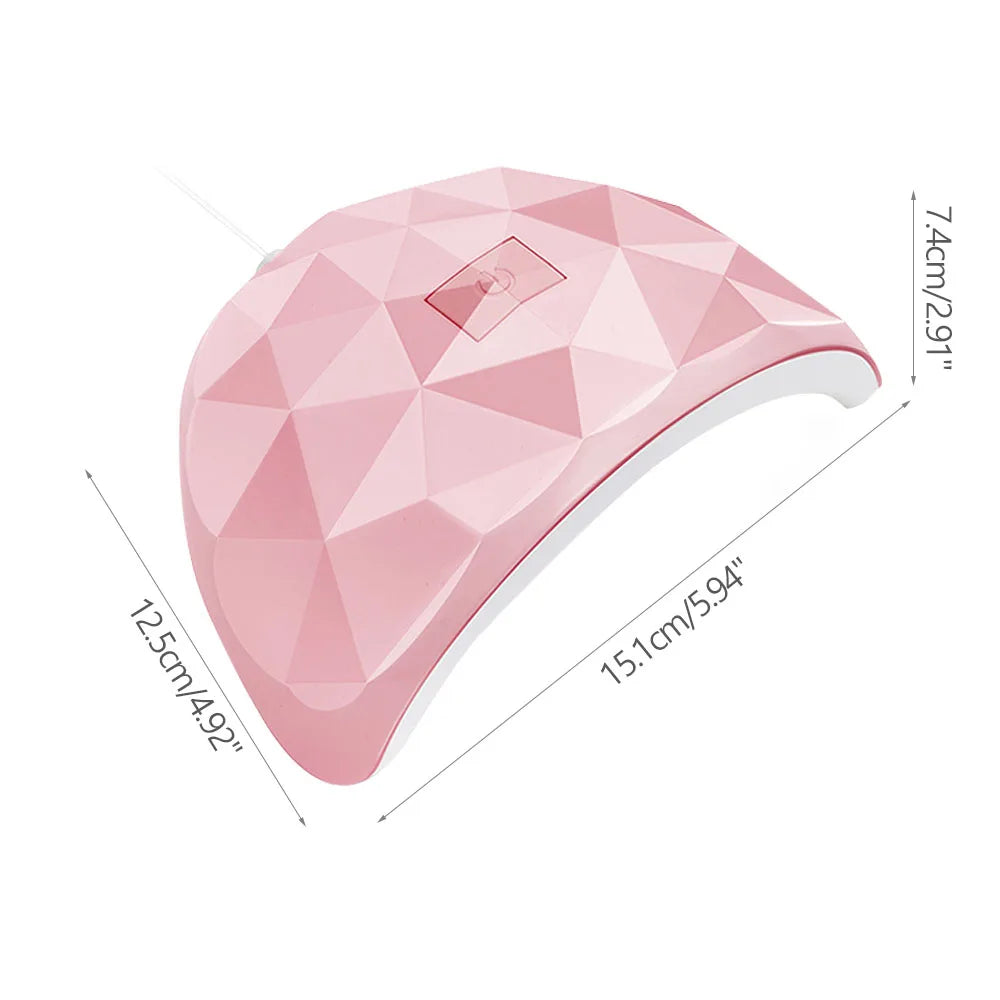 LULAA-Lámpara de secado con 18 luces UV USB para curado de Gel, máquina de fototerapia LED para uñas, herramienta de manicura profesional, equipo de salón