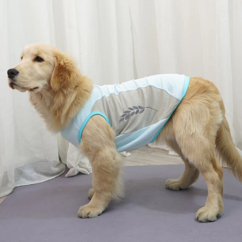 Ropa para perros grandes, chaleco de verano para perros grandes, camisa Samoyedo Husky Labrador Golden Retriever