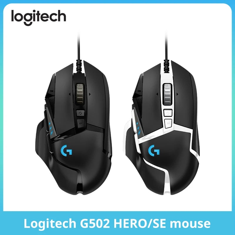 Logitech G502hero Master con cable, ratón para juegos, 502, maquinaria para dep