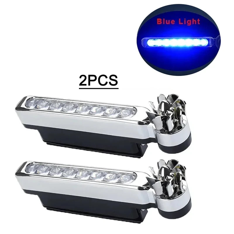 Luces LED de circulación diurna alimentadas por viento para coche, iluminación
