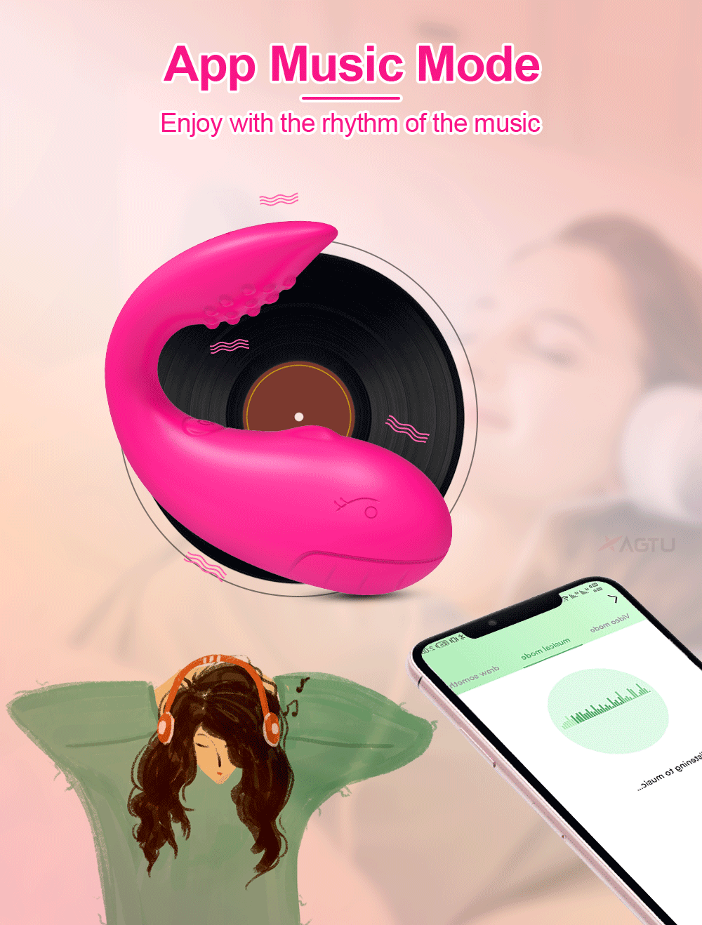 Bluetooth Control Vibrating Egg for Women Clitoris Stimulator u 