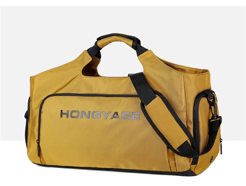 Bolsa deportiva de gimnasio para hombre, bolso de viaje para Fitness, bolsillo para zapatos, equipaje, bolso de mano impermeable, bolso de hombro para fin de semana al aire libre