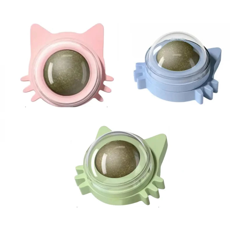 Bolas de hierba gatera divertidas y lickables para gatos, bolas de hierba gatera para jugar a masticar, limpieza de dientes, juguete para gatos pequeños y medianos, suministros para mascotas