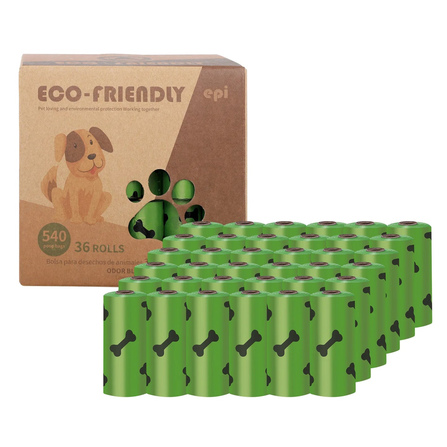 EPI Biodegradable Pet Garbage Bag Dog Poop Bags Disp 