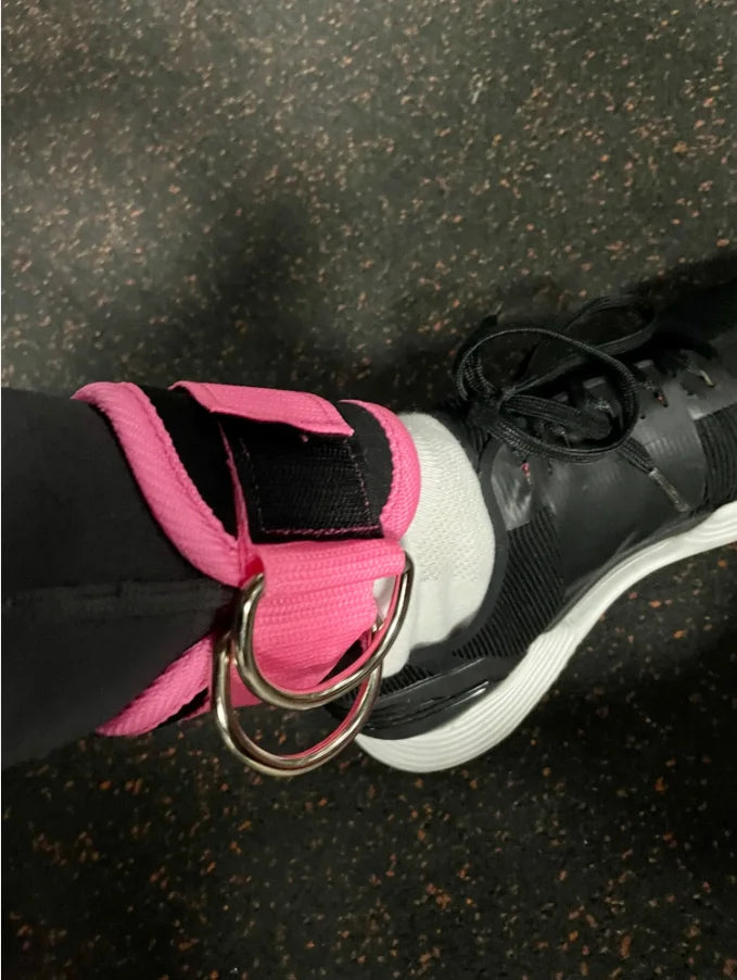 Cable Ankle Straps Double D Ring Ankle Cuffs for Training 