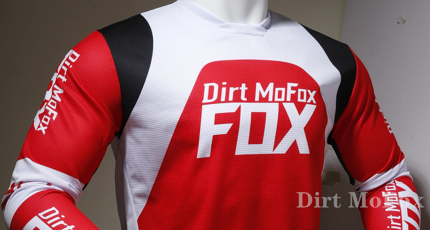 Dirt MoFox Motocross Racing Clothing Set Motorcycle Jersey and Pants 