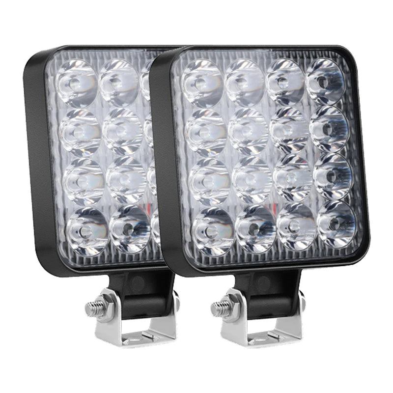 Luz LED de trabajo para todoterreno, foco de 4x4, 12V y 24V, para Jeep, camión,