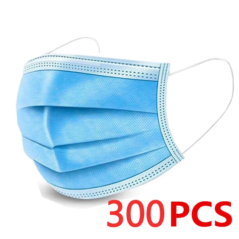 Adult Surgical Masks 3 Layers Protective Filter Mask 