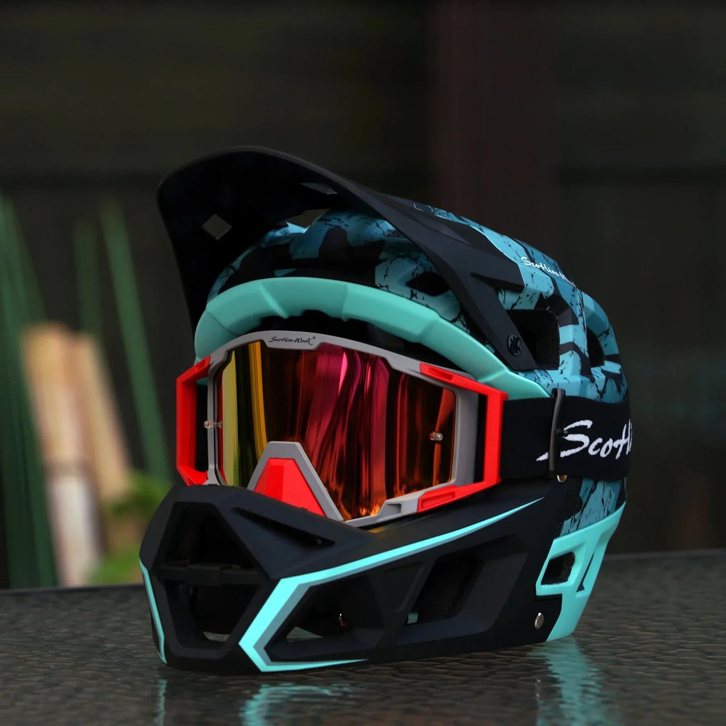 Casco de ciclismo ultraligero de cara completa para hombre y mujer, equipo profe