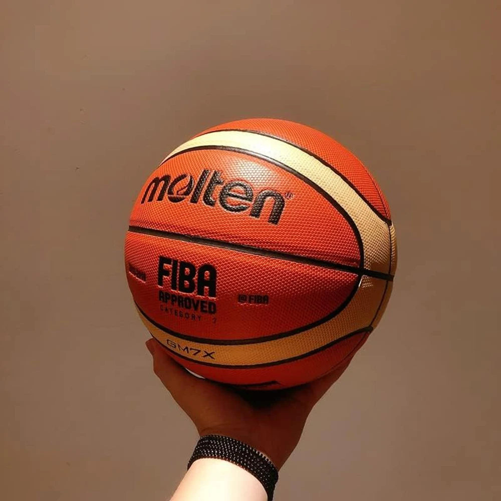 Molten GM7X pelota estándar de baloncesto para hombre y mujer, equipo de pelota de entrenamiento con certificación oficial