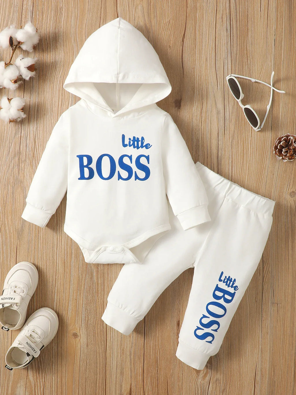 Sudadera con capucha de algodón de manga larga para bebé, ropa de moda para re