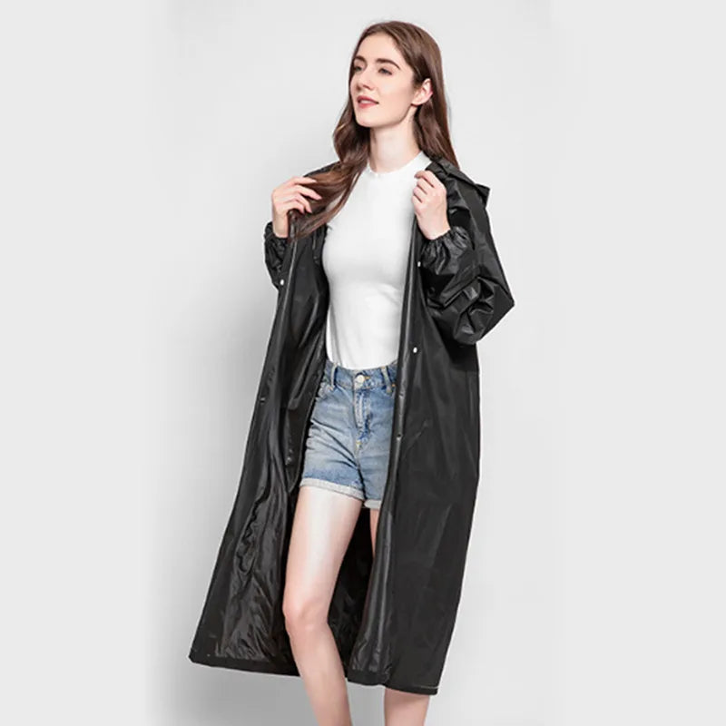 Adult 3 in 1 Waterproof Long Raincoat Rain Coat Jacket Co